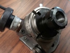 4″ PRECISION TILTING ROTARY TABLE w. ER32 collet chuck adapter #TTSK-100ER32