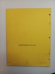 New Holland Model 846 Round Baler Service Parts Catalog Manual 1980