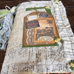 Book Lover Junk Journal Bookish Reader Vintage Softcover 3 Signatures Decorated