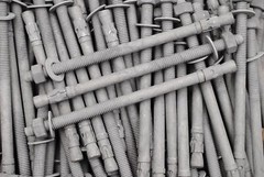 (10) Galvanized Concrete Wedge Anchor Bolts 1/2 x 8-1/2 Includes Nuts & Washers