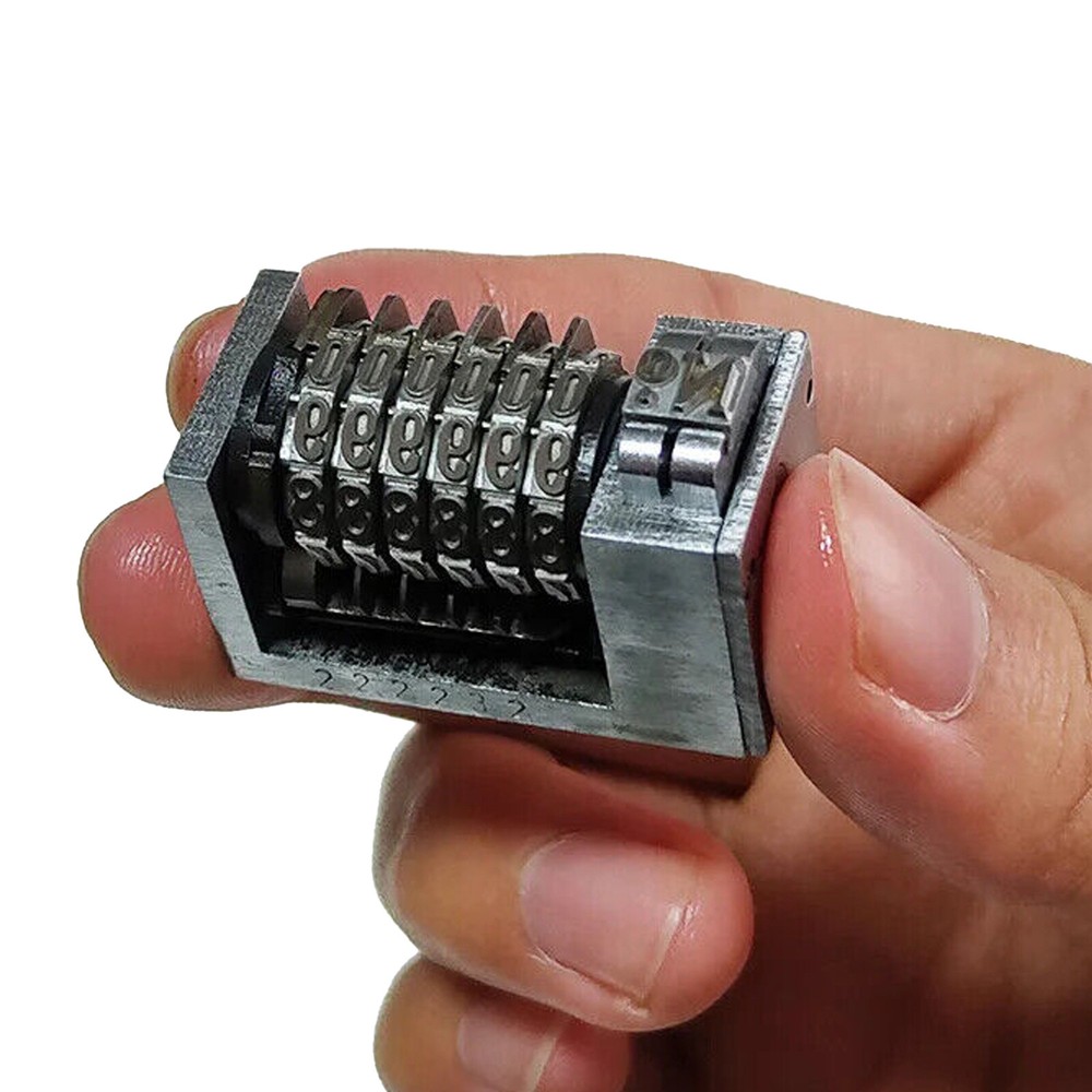 6Digit 4X8 Roman Backward Printing Machine Mini Small Printer Numbering Machine