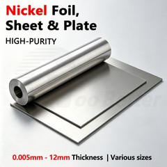 Pure Nickel Ni200 Foil Strip Sheet Plate Electroplating Anode 0.005mm-12mm Thick