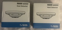 2 Pack Lot SYSTEM SENSOR 5603 HEAT DETECTOR Single Circuit Fixed Temp Only