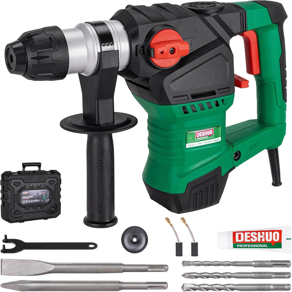1-1/4″ Heavy Duty Sds-Plus Rotary Hammer Drill for Concrete/Masonry | 12.5 Amp C