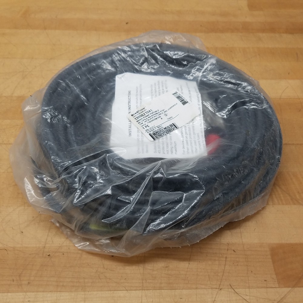 Brad Power 113030K20M150E Double Ended Cordset, 3 Pole, 14 Awg, 1300621041 – NEW
