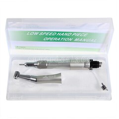 Dental Low Speed Handpiece /Kit Contra Angle Straight Air Motor 2/4Hole YX23