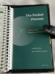 Vintage Black Franklin Covey The Pocket Planner Spiral Bound