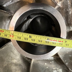 Unmarked Stainless Steel Closed Impeller For Centrifugal Pump