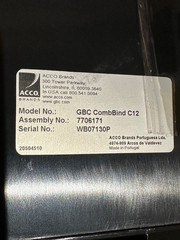 ACCO GBC CombBind C12 Binding Machine WORKS