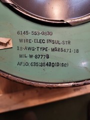 vintage 1940 PLASTOID CORP wire cloth insulated wire 18 gauge AWG TYPE 1000 FT