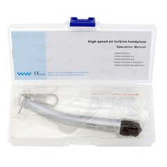 COXO Dental High Speed Handpiece 4 Hole Air Turbine CX207-W 3 Spray Push Button
