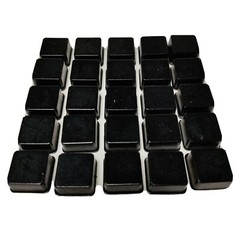 25 Peel and Stick Square Rubber Feet Bumpers 3/4in Wide x 3/8in Tall Adhesive