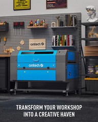OMTech 28″x20″ 60W CO2 Laser Engraver Cutter with Autofocus CW5200 Water Chiller