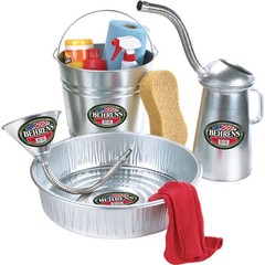 Behrens 2168 Galvanized Seamless Stock Feeder Pan for Livestock 3 gal.