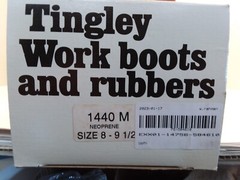 TANGLEY 1440M OVER SHOE STRETCH RUBBER 10″ BOOTS SIZE MEDIUM (8-9.5) NIB