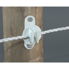 Dare Nail-On White Polyethylene Electric Fence Insulator (25-Pack) SNUG-HTW Dare
