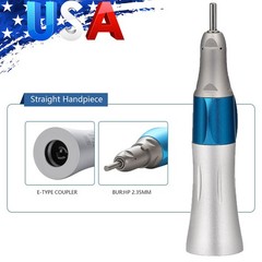 Dental Low Speed External Water Spray Straight Contra Air Motor Handpiece 2Hole