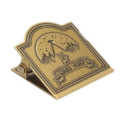 Brass Clip Vintage Decorative Strong Clamping Force Book Clip For Journal