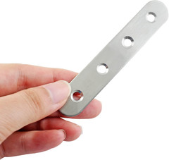 20 PCS 97mm 3.8 Inch Stainless Steel Straight Brace Metal Plate Flat Bracket