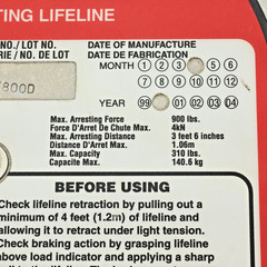 Miller RL50/50 MightyLite Self-Retracting Lifeline Fall Protection Web Lanyard