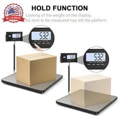 QP Shipping Scale for Packages, 440lb/0.35oz High Accuracy Digital Postal Scale,