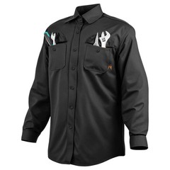 VEVOR Flame-Resistant Welding Jacket XL-Sized 7oz FR Cotton Welding Safety