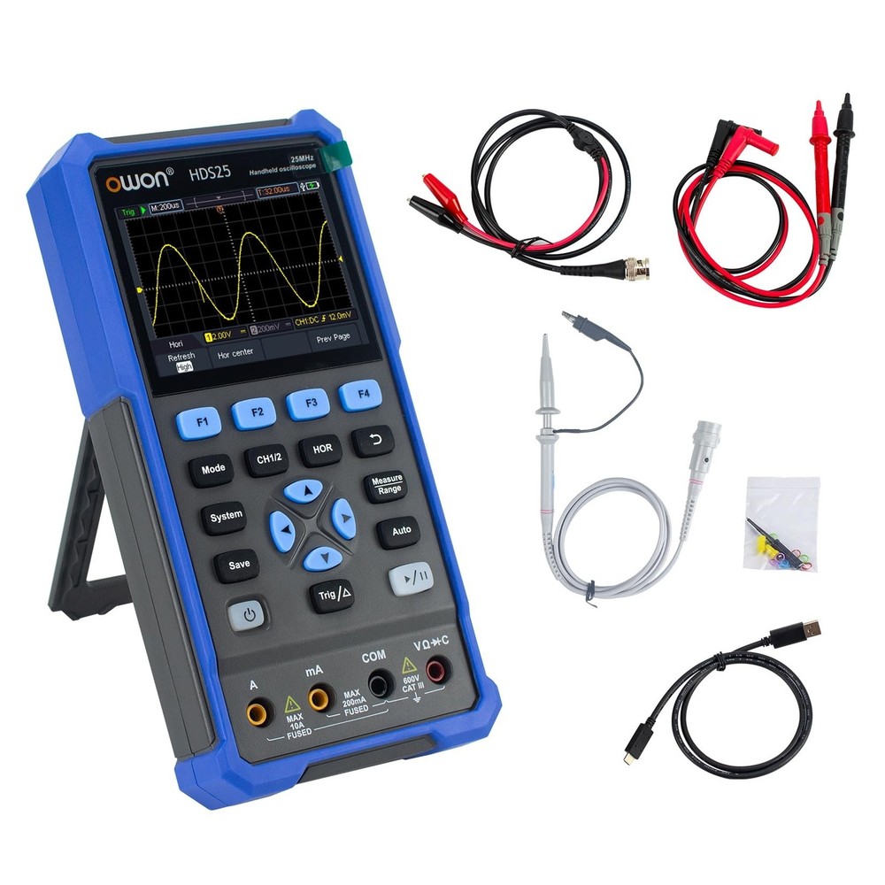 OWON Handheld Oscilloscope, Digital Multi Functional Oscilloscope Multimeters…
