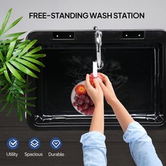 32.3 in x 22.4-Inch Indoor and Outdoor Utility Sink with Faucet High Quality New