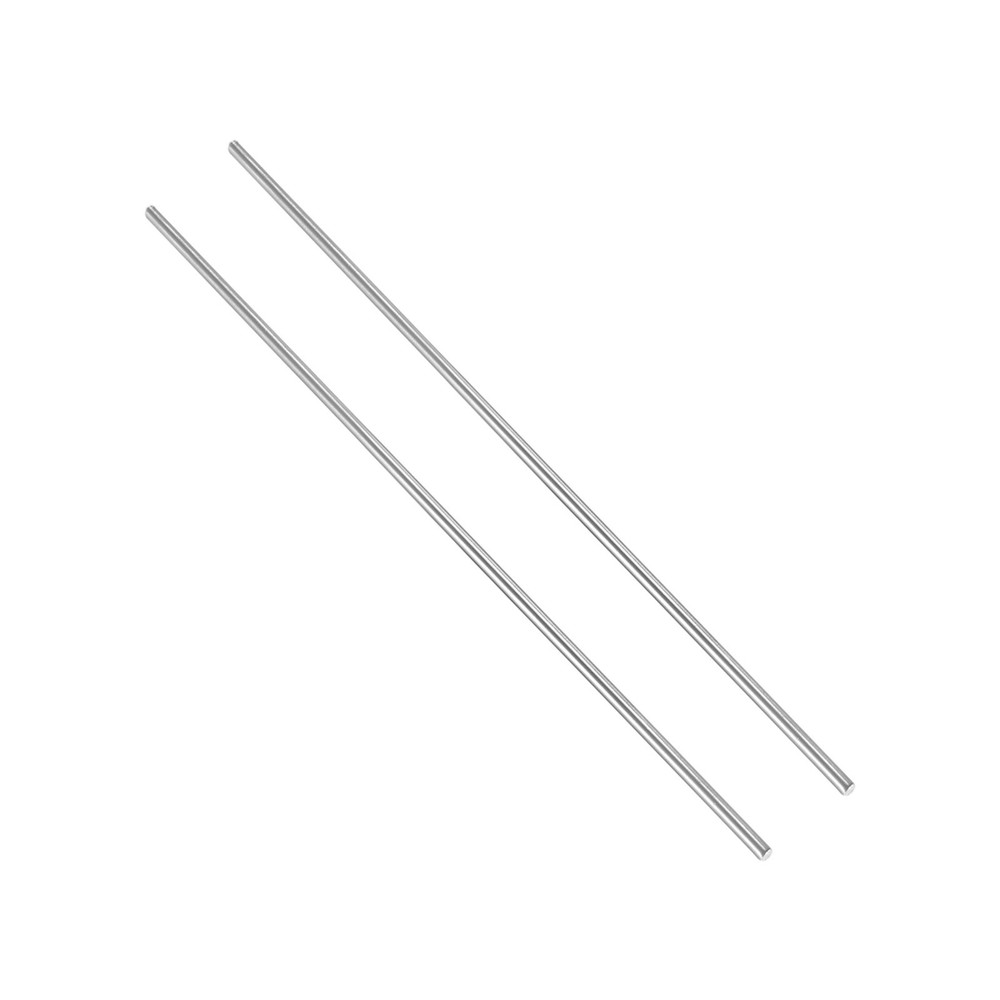 2 pcs 3.5mm Dia 254mm Length GR5 Metal Solid TC4 Titanium Round Bar[0.14 x 10IN]