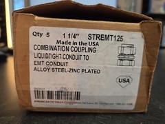 American Fittings STREMT125 1-1/4″ Liquidtight Combo Coupling To EMT Steel USA