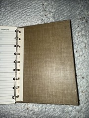 Vintage Address Book 6×4” Flowers Frog Pages Empty