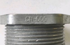 NEER CN-500 1-1/2 inch Malleable Iron Conduit Chase Nipple For Rigid/IMC