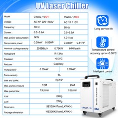 Scotle10W UV Laser Marking Machine Engraver S&A Chiller For Glass Wood Metal PVC