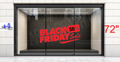 % OFF Black Friday Sale Sign Vinyl Decal – Storefront Window Graphic