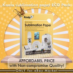 Koala Sublimation Paper 11X17 Heat Transfer 100 Sheets for Inkjet Printer 115g