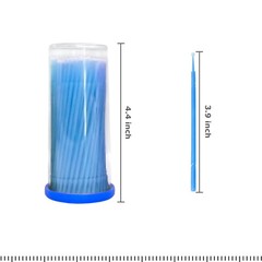 400 Microbrush Micro Brush Applicator Tips for Makeup Eyelash Dental Super Fine