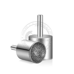 Diamond Burr Grinding Bit 3-25mm Burr Polishing Concave Bead Shaping Rotary Tool