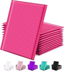 Bubble Mailers 6×10 Inches 25 Pack Padded Envelopes Self Seal Pink Shipping Bags