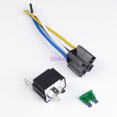 6 Pack 12V DC 30 Amp 4-Pin Automotive Relay Harness Set Switch Fuse US