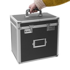 Metal File Cabinet Locking Storage Organizer Home Office Metal Box With Handle
