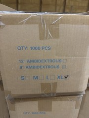 HTM Medical Vinyl Gloves- Size XL – 10 Boxes Of 100 Per