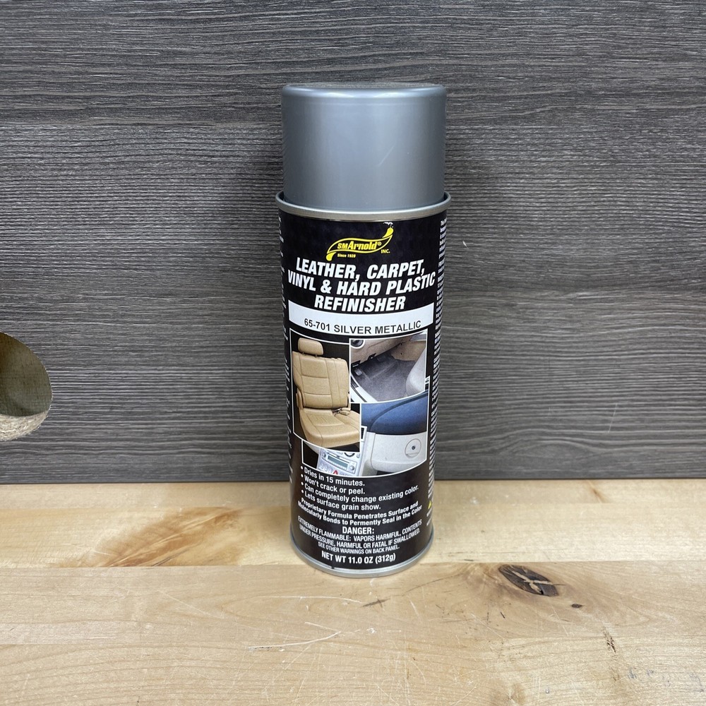 SM Arnold Refinishing Spray Paint – SILVER METALLIC 11 Oz. For Leather, Car New