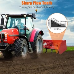 Box Blade for Tractor, 18 Inch Shanks Box Blade Shank with 4 Holes for Box Blade