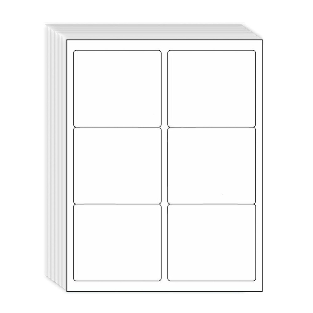 4″ x 3-1/3″ Return Address Shipping labels 6 Per Sheet 6 UP for Laser & Inkjet