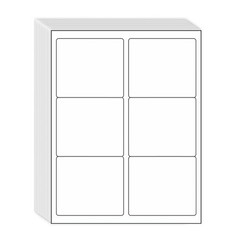 4″ x 3-1/3″ Return Address Shipping labels 6 Per Sheet 6 UP for Laser & Inkjet