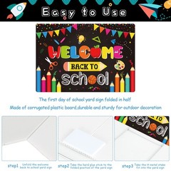 Jectivs Back to School Yard Sign