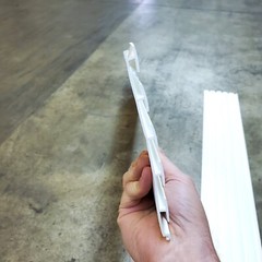 Rigid PVC Plastic 48″ W x 6″ H Linking Slatwall Panel Sheets WHITE – BRAND NEW!