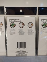 LOT OF (3) Jot Self-Laminating Sheets (3pc) each pack / Size: 4.5 x 6.5