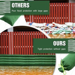 8 Pcs Long Canvas Sandbags for Flooding Sand Tube Bags Flood Protectio…