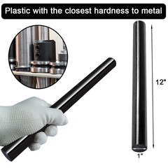 2 Pack round Acetal Copolymer Rods – 1 -Inch Diameter and 12-Inch Length Opaque